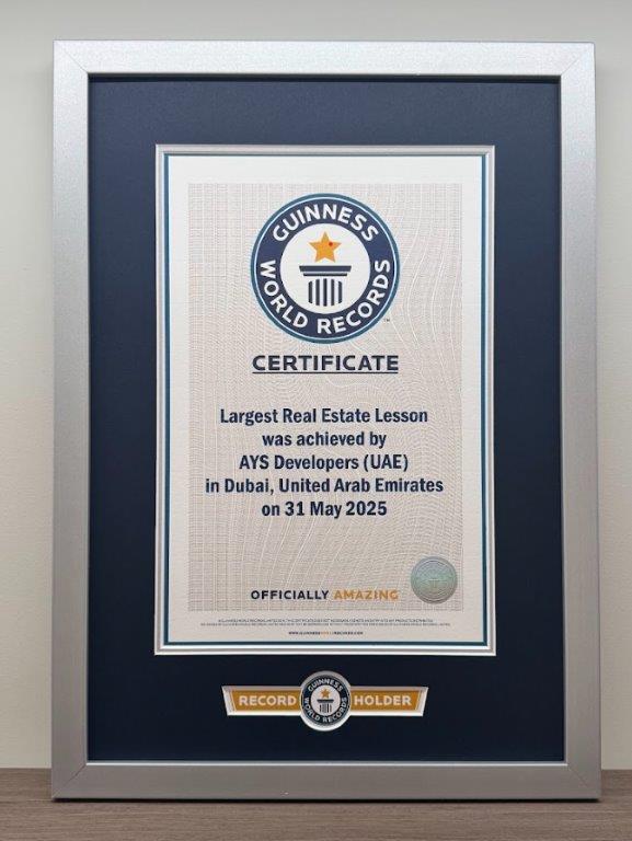 Guinness World Records - Certificate