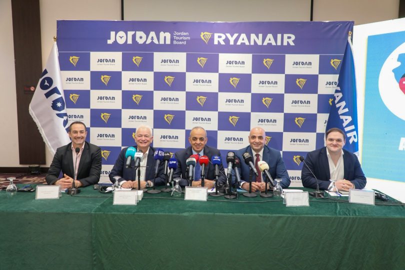 Ryanair amplia la rete invernale verso la Giordania